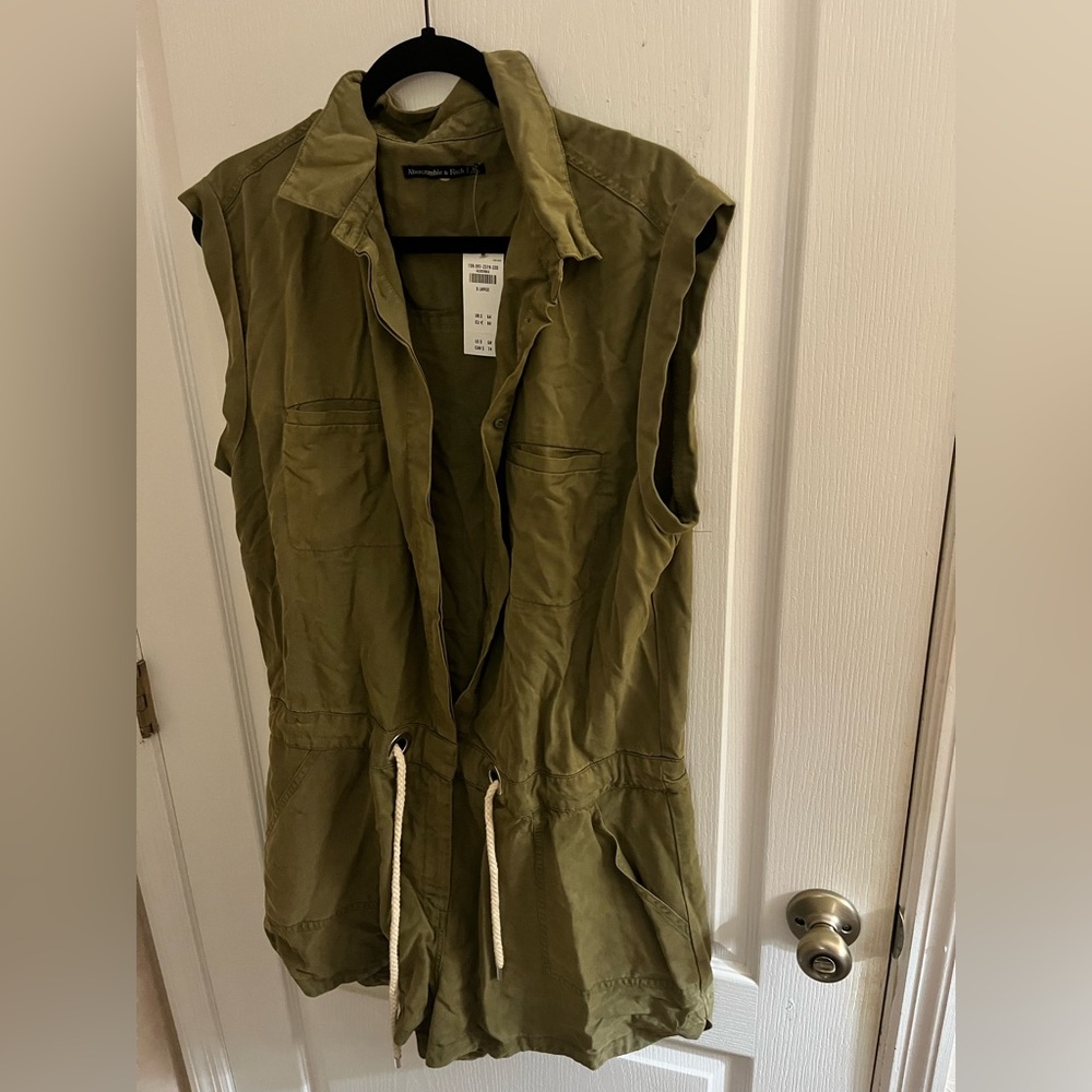 Abercrombie & Fitch Utility Rope Belted Romper